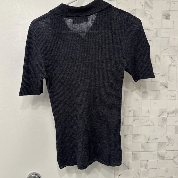 Mango SELECTION WOOL Button Up Polo Size XS - Picture 4 of 7